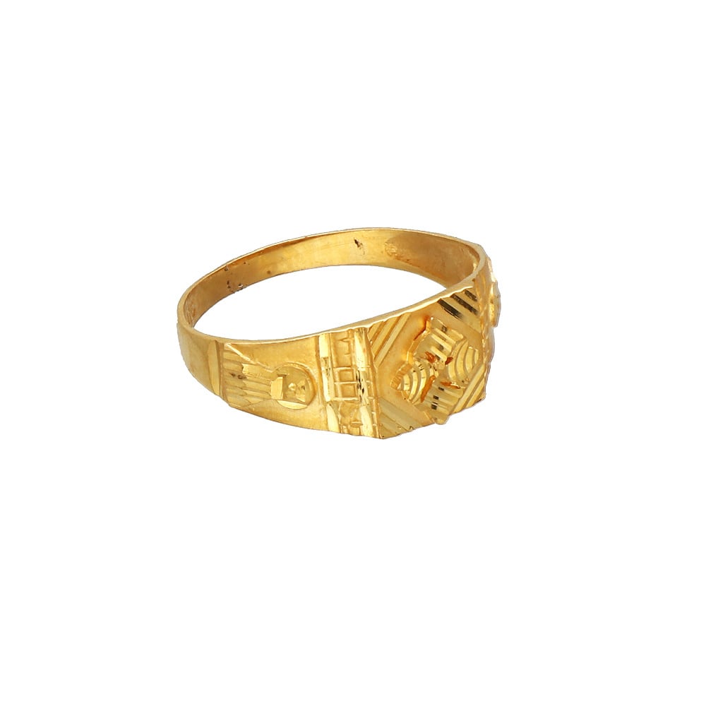 Buy quality 916 GOLD ASHOK STAMBH GENTS RING in Ahmedabad