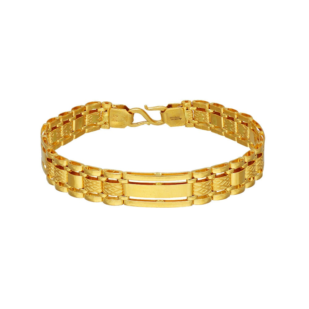 Men's 22K Gold Dubai Bracelet – Gold Palace