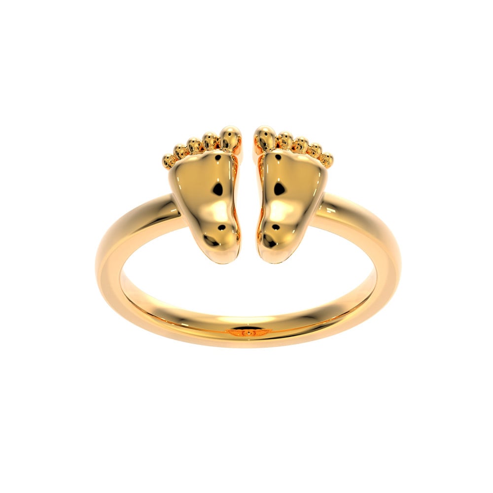 18k gold baby foot ring 492a761 492a761