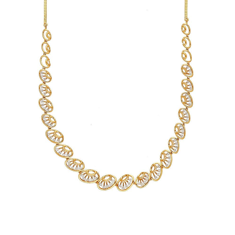 Messika Yellow Gold Diamond Necklace - MOVE - Necklaces |