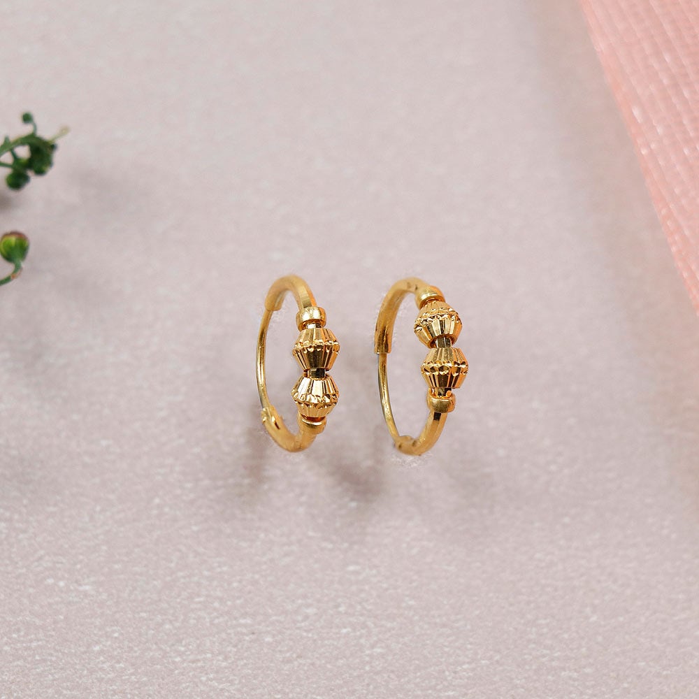 22k Yellow Gold Hoop Earrings Bali Earrings ,huggies , Handmade Yellow Gold  Earrings for Women, Christmas Gift, Dainty Indian Gold Earrings - Etsy |  Etsy earrings gold, Gold earrings for women, Bali earrings