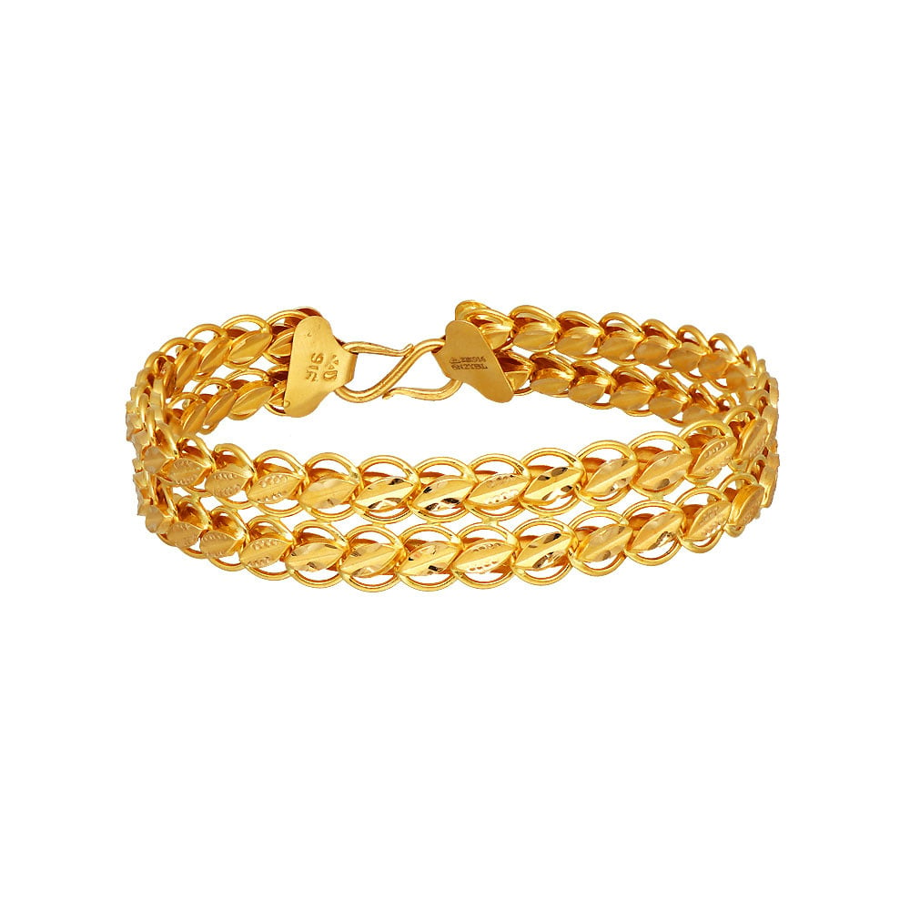Bracelets / Vanki - Gold Bracelets / Vanki (BR04100410-5) at USD 250.63 And  EURO 187.48 | Mens gold jewelry, Baby jewelry gold, Mens gold bracelets