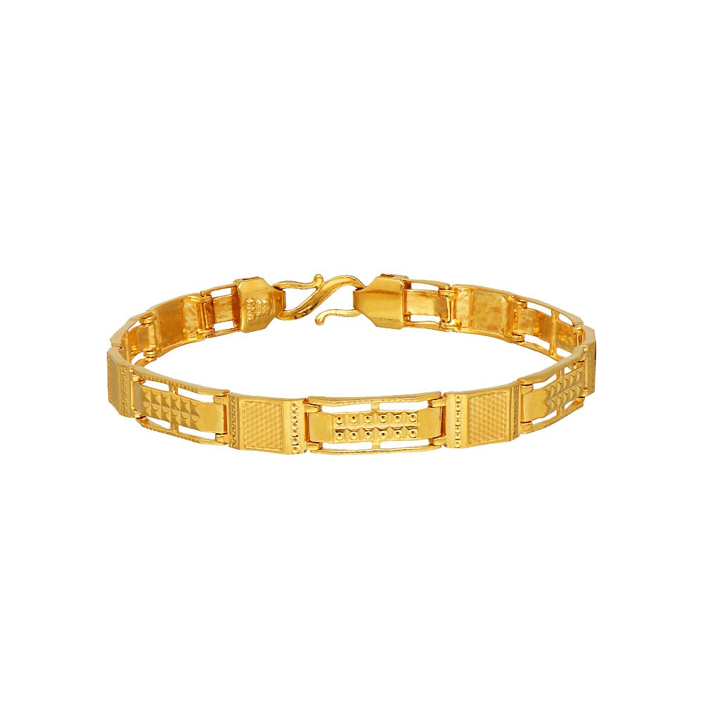 Buy 22Kt Solid Gold Bracelet For Men 165VG3234 Online from Vaibhav Jewellers