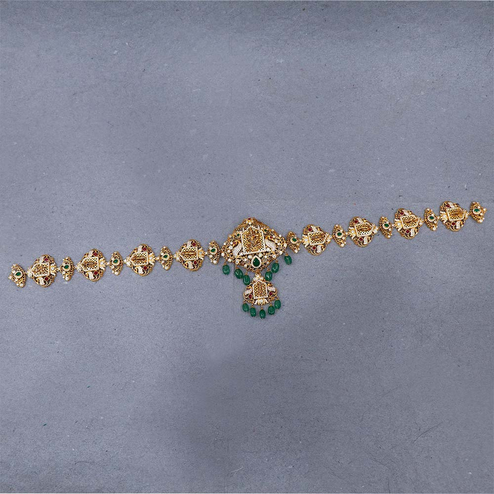temple jewellery vaddanam designs