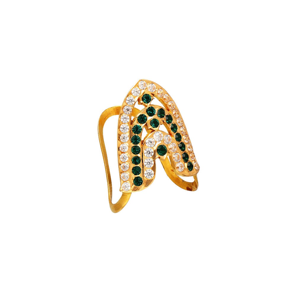 American Stones Finger Ring Impon Gold Design Stone Ring Imitation  Jewellery One Gram Gold Vanki Ring Vangi Ring Pathanapu Ring