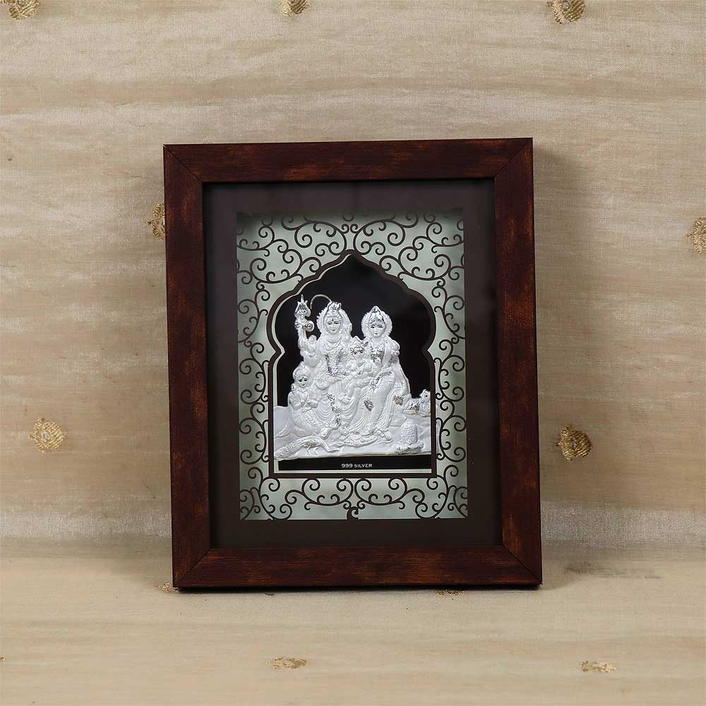 silver lord shiva s family photo frame 269vc5215 269vc5215