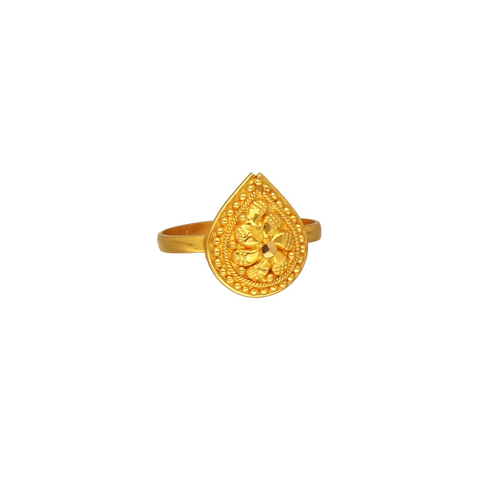 Flower Design Women Fashion Gold Ring (22Kt) in Coimbatore at best price by  Iyanar Gold Jewellery Wholesalers - Justdial