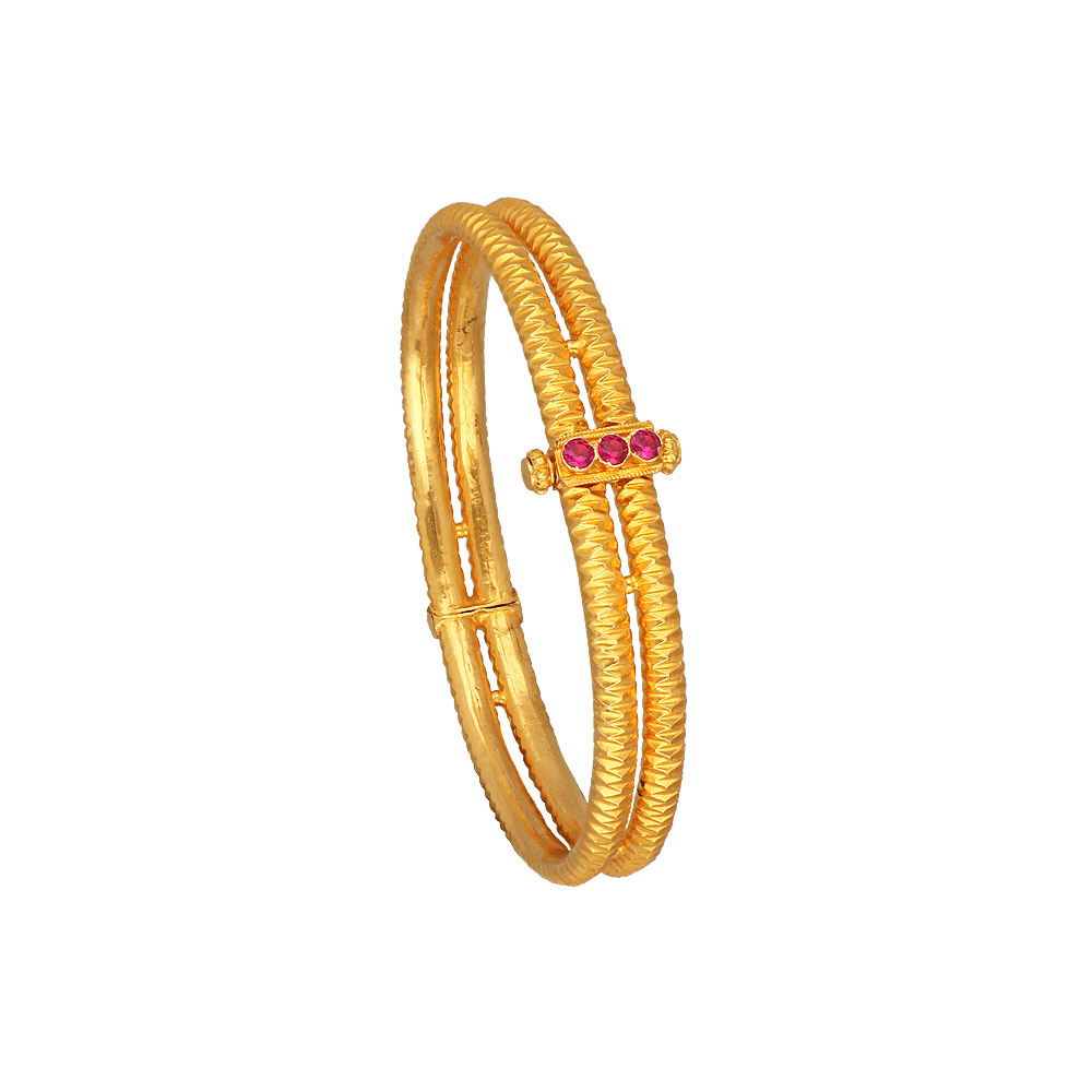 Gold tone Palakka Red Kerala style Bracelet(2.4) dj-36421 – dreamjwell