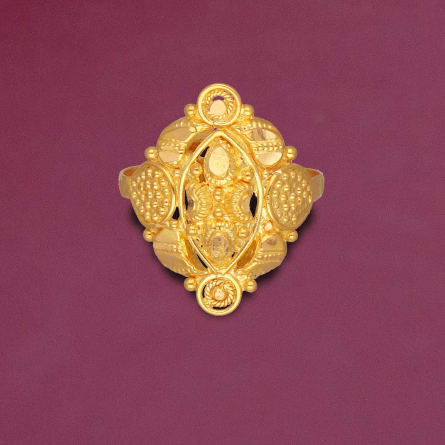 Senco Yellow gold 22k yellow gold spiritual ring at Rs 65505/piece in  Kolkata