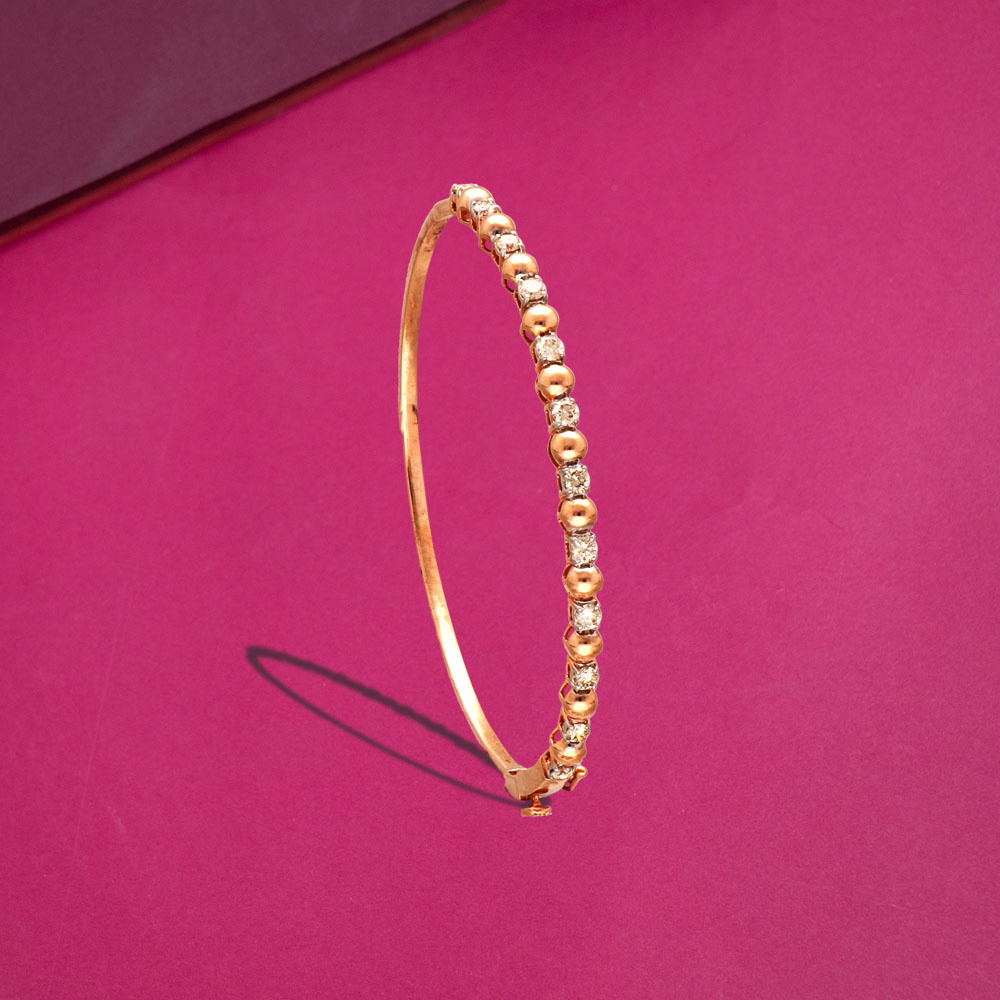 7 ctw Round Lab Grown Diamond Half Bezel Tennis Bracelet - 7 Inches -  Grownbrilliance