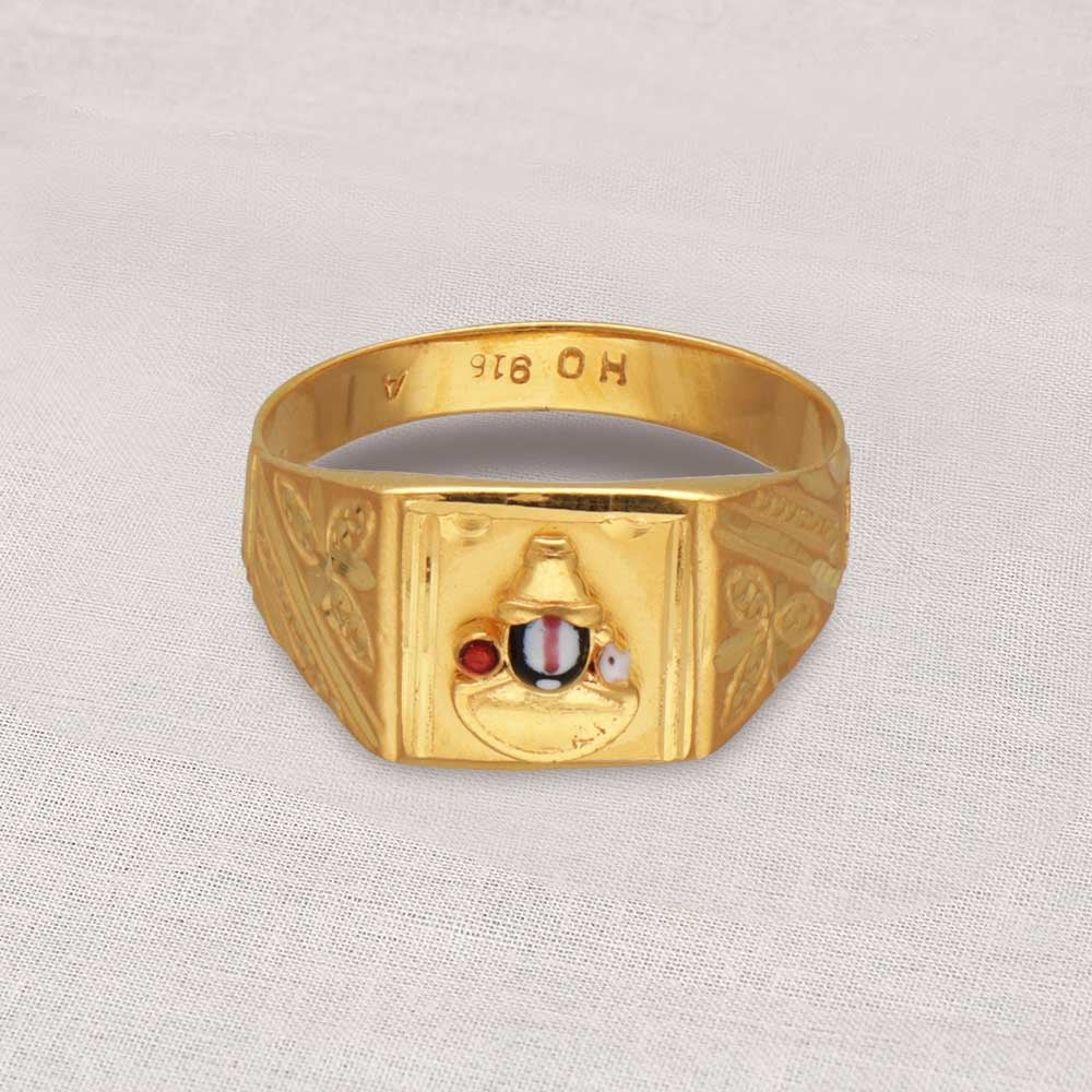 14k Gold Cuban Link Ring - Zoe Lev Jewelry