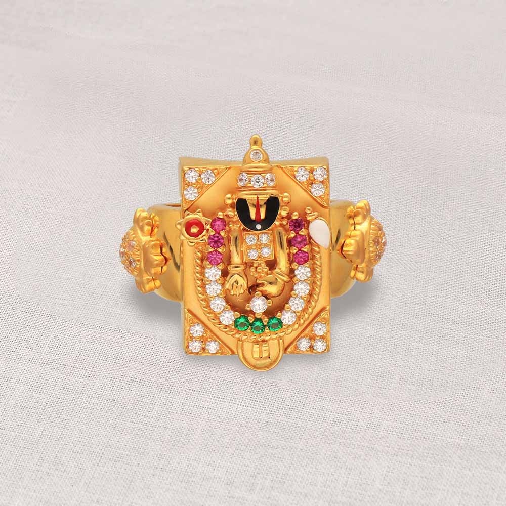 Buy 22Kt Gold Casting Lord Balaji Men Ring 97VL9055 Online from Vaibhav  Jewellers