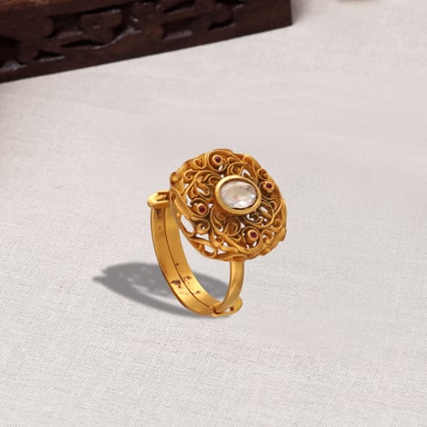 Silver Rose Gold Ring women | Nemichand Jewels – NEMICHAND JEWELS