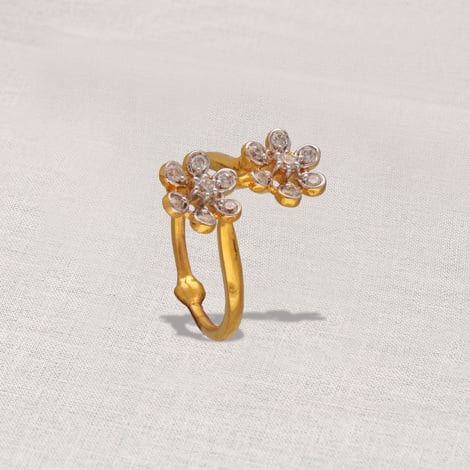 Sree Kumaran | 22K Fancy Stoned Gold Ring for Women's & Girl's
