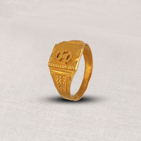 Buy Crosslink Gold Ring 22 KT yellow gold (3.4 gm). | Online By Giriraj  Jewellers