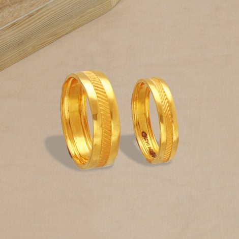24k Pure Gold Men's and Women's Rings Couple Ring Set Jewelry Gift Set  Wedding Rings | Wish