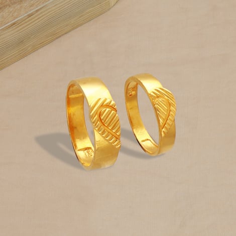 Gold couple ring | Bridal gold jewellery, Couple rings, Couple rings gold