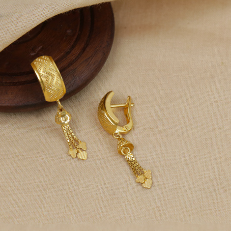 Chilean Jasmine Gold Drop Earrings | Jewelry Online Shopping | Gold Studs &  Earrings
