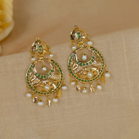 latest gold buttalu designs with weight || gold chandbali earrings design  || gold earrings design | Gold earrings designs, Chandbali earrings, Gold  buttalu