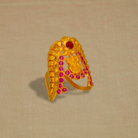 Antique Golden Finger Ring Sku 5936 E4 at Rs 104.00 | Malad East | Mumbai|  ID: 2852513539162