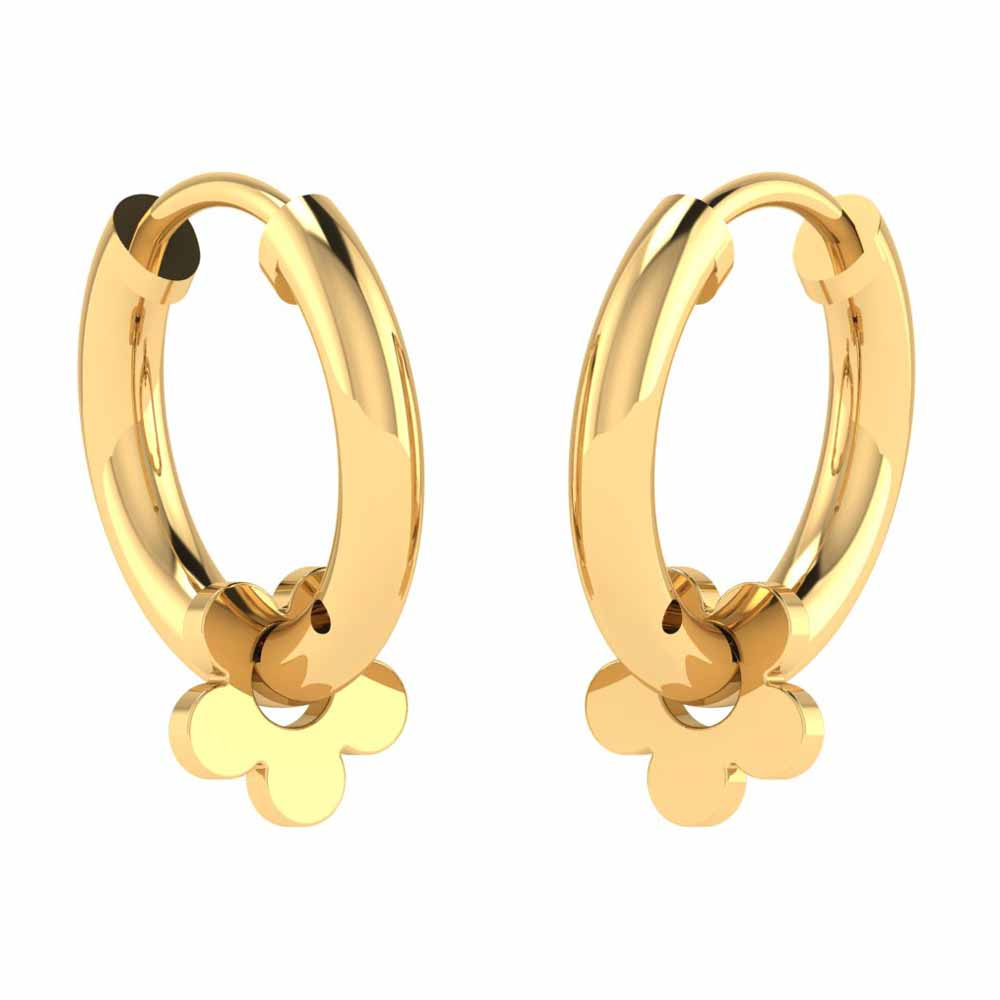 Mini Prong Diamond Huggie Earrings | Gold earrings designs, Gold earrings  models, Small earrings gold