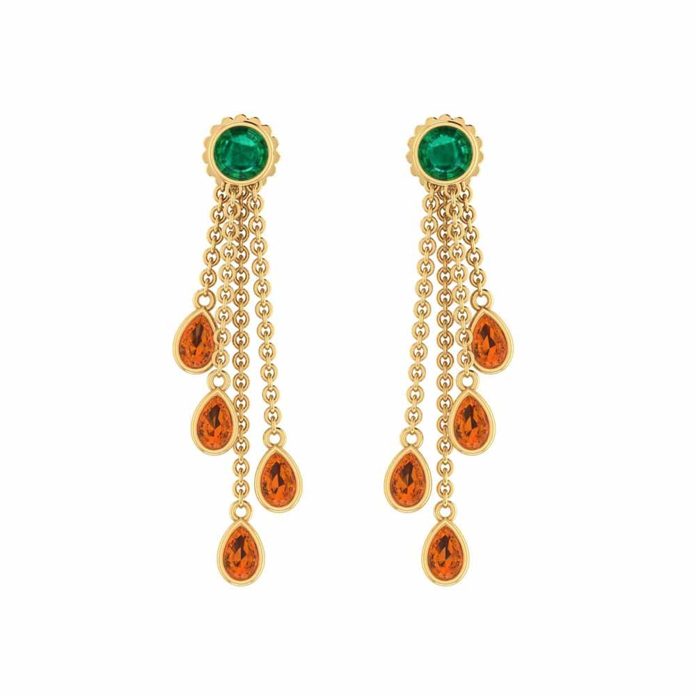 14K Yellow Gold Polished Fancy Omega Back Post Earrings - (B36-819) - Roy  Rose Jewelry
