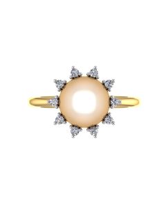 97DJ8815 | Vaibhav Jewellers 22K Casting Pearl Ring 97DJ8815