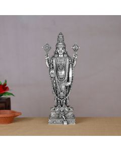 351VA6432 | Silver Antique Lord Balaji 3D Idol 351VA6432
