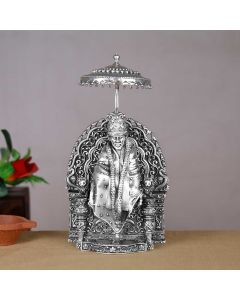 351VA7031 | Silver Antique Lord Saibaba 3D Idol 351VA7031
