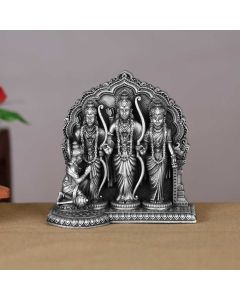 351VA7269 | Silver Antique Lord Ram Parivar 3D Idol 351VA7269