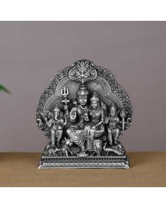 351VA7270 | Silver Antique Lord Shiva 3D Idol 351VA7270