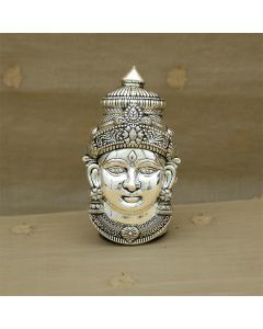 351VA7376 | Silver Antique Embossed Lakshmi Devi Face 351VA7376