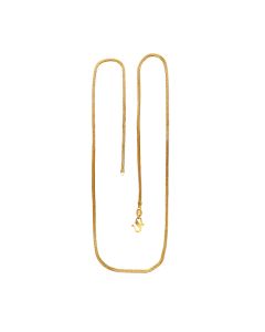 64VY583 | 22Kt Plain Gold Machine Made Chain 64VY583