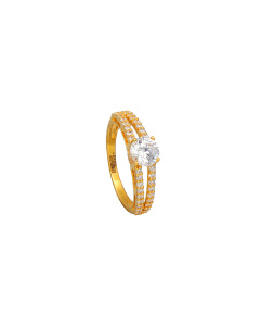 96VJ5484 | 22Kt Gold Engagement Design Ladies Ring 96VJ5484