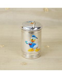 397VA2434 | 92.5 Silver Donald Duck Design Baby Feeding Tumbler 397VA2434