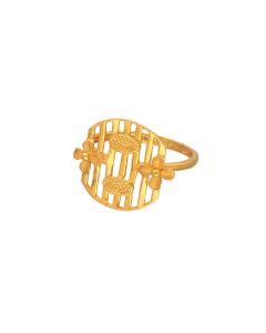 97VL9769 | 22Kt Plain Gold Latest Design Women Ring 97VL9769