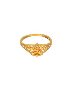97VM909 | 22Kt Gold Divine Lakshmi Devi Ladies Ring 97VM909