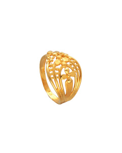 97VM1266 | 22Kt Gold Modern Simple Design Women Ring 97VM1266