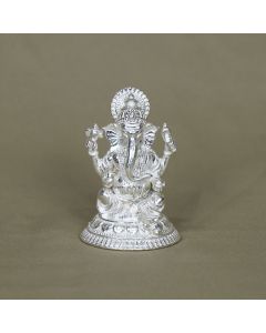352VA9740 | Pure Silver Solid Ganesh Idol 352VA9740