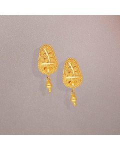 78VX1955 | 22Kt Latest Design Little Kids Gold Drop Earrings 78VX1955