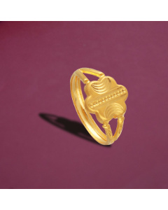 93VD7299 | 22Kt Thin Gold Ring For Kids 93VD7299