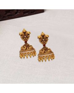 82VI9937 | 22Kt Gold Nakshi Jhumka Earrings 82VI9937