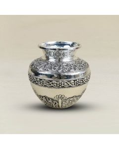 334VA1064 | Designer Antique Pure Silver Chembu For Pooja 334VA1064
