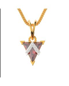 166G7069 | 18Kt Trendy Triangle Diamond Pendant 166G7069