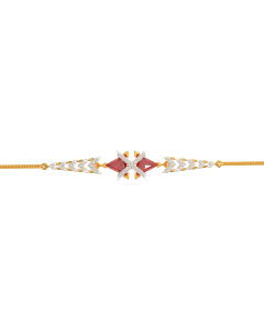 177G1935 | 18Kt Red Robin Pyramid Style Ladies Diamond Bracelet 177G1935