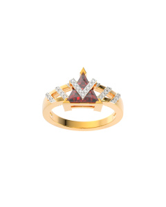 148U6515 | 18Kt Royal Ruby Diamond Ring 148U6515