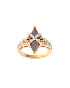 148U6527 | 18Kt Lustrous Diamond Ring For Women 148U6527