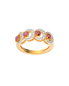 148U6531 | 18Kt Unique Modern Diamond Ring For Women 148U6531