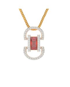 166G7076 | 18Kt Iconic Ruby Diamond Pendant 166G7076