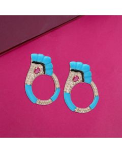 485VA1516 | 14Kt Trendy Diamond Earrings 485VA1516